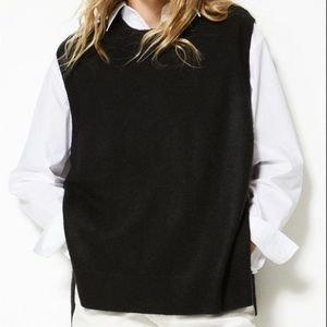 Oversized Black H&M Sweater Vest Sz M